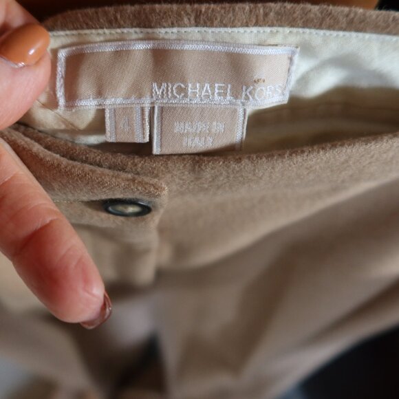 Michael Kors Collection camel/tan pants 100% camel hair sz 4 Made in Italy SOFT! - Picture 10 of 14
